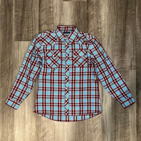 Wrangler Other - Wrangler Western Long Sleeve Pearl Snap - XL (14/16)